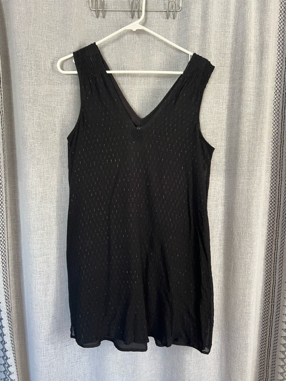 Black Madewell sleeveless dress with Subtle Shimmer